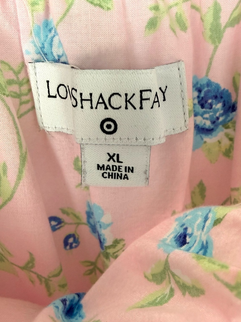 LoveShackFancy + Target Floral Pink Blue Midi Ruffled Smocked Dress
Size XL - Picture 8 of 9